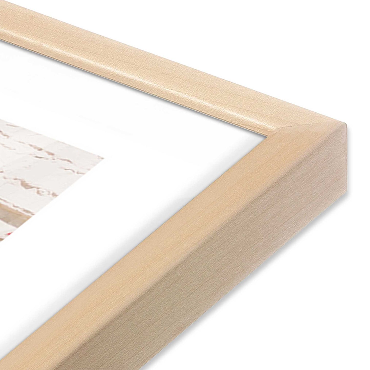 [Color:Raw Maple], Picture of art in a Raw Maple frame at an angle
