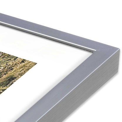[Color:Polished Chrome], Picture of art in a Polished Chrome frame at an angle