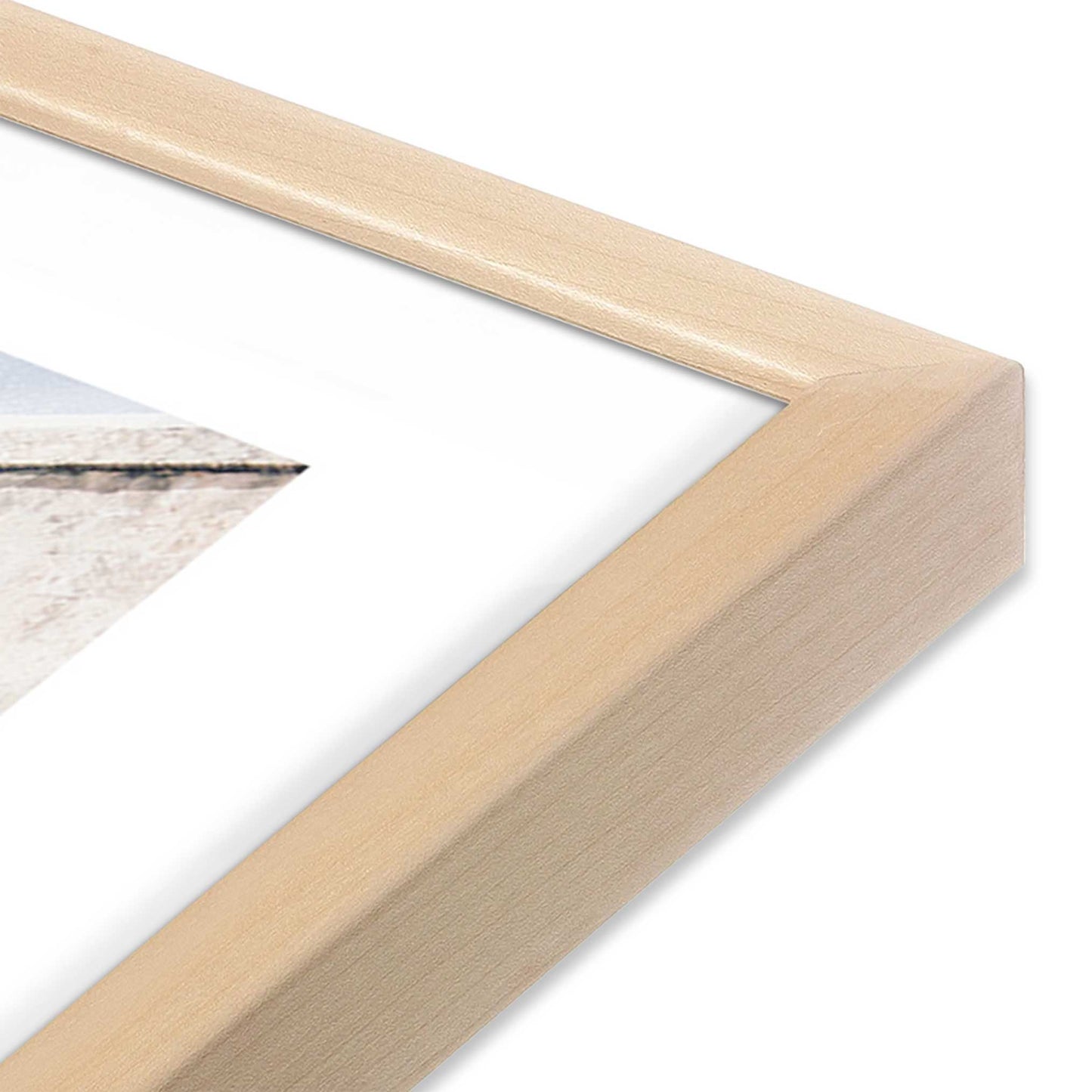 [Color:Raw Maple], Picture of art in a Raw Maple frame at an angle