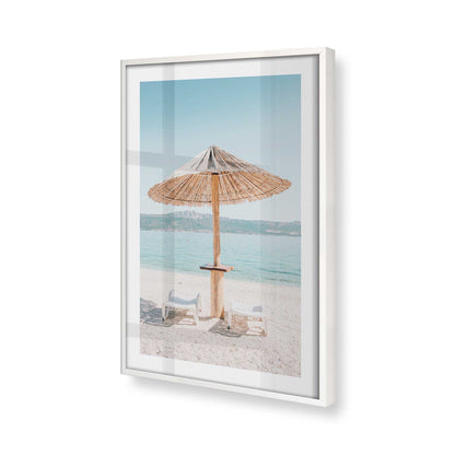 [Color:Opaque White], Picture of art in a Opaque White frame of the corner