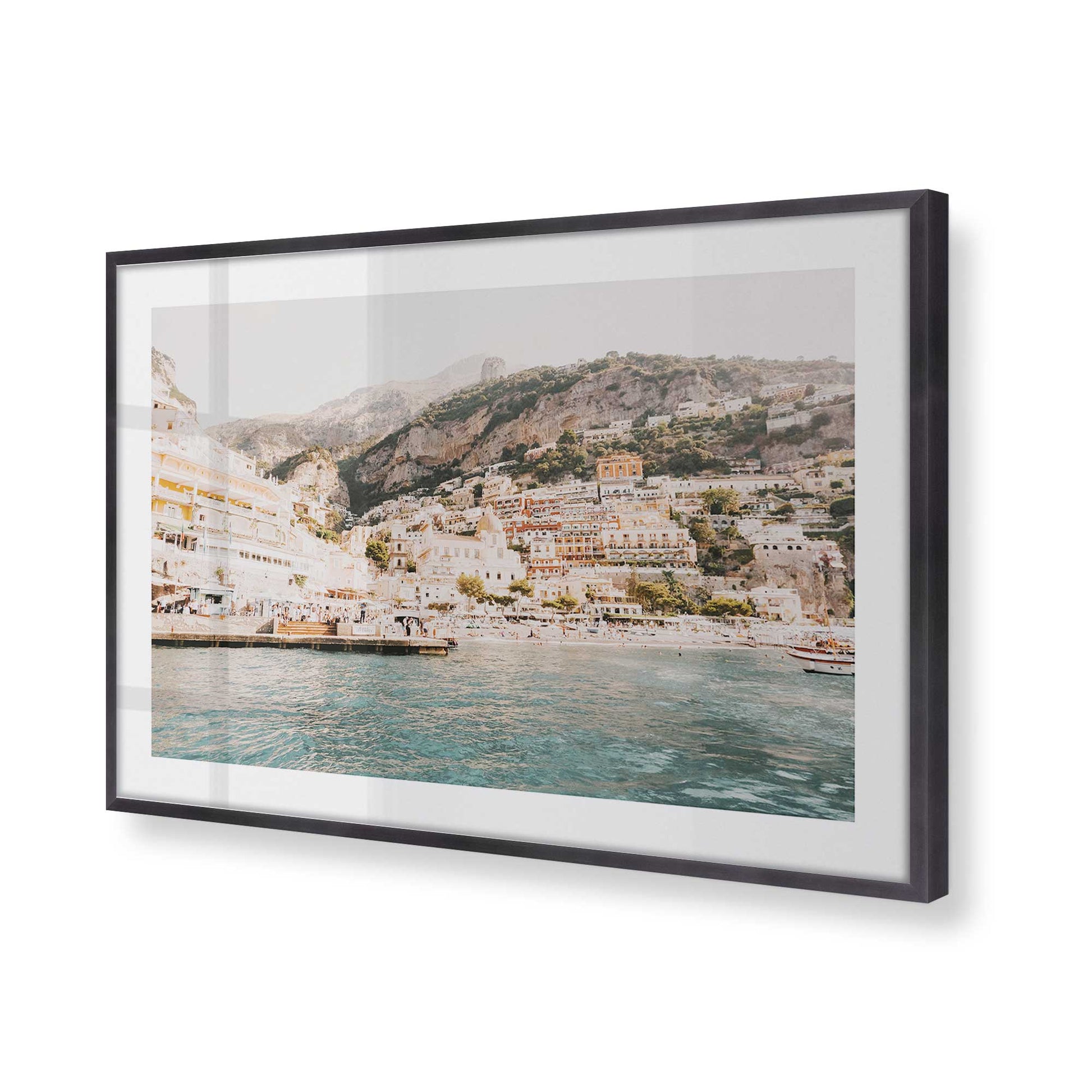 [Color:Weathered Zinc], Picture of art in a Weathered Zinc frame of the corner