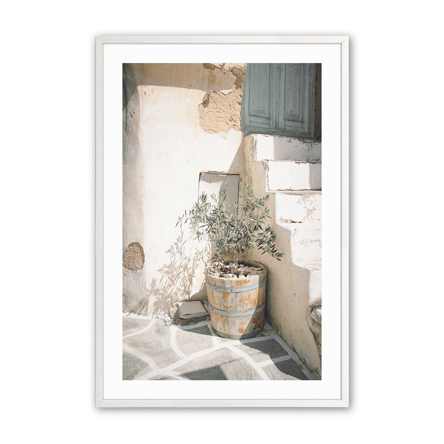 [Color:Opaque White], Picture of art in a Opaque White frame