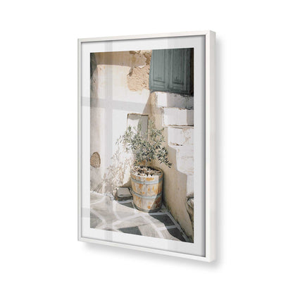 [Color:Opaque White], Picture of art in a Opaque White frame of the corner