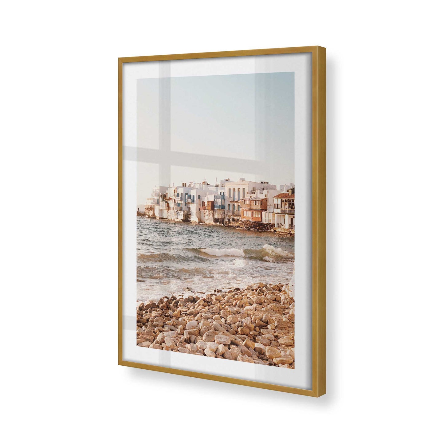 [Color:Polished Gold], Picture of art in a Polished Gold frame of the corner
