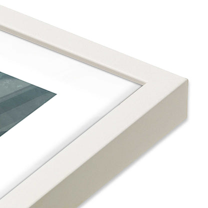 [Color:Opaque White], Picture of art in a Opaque White frame at an angle