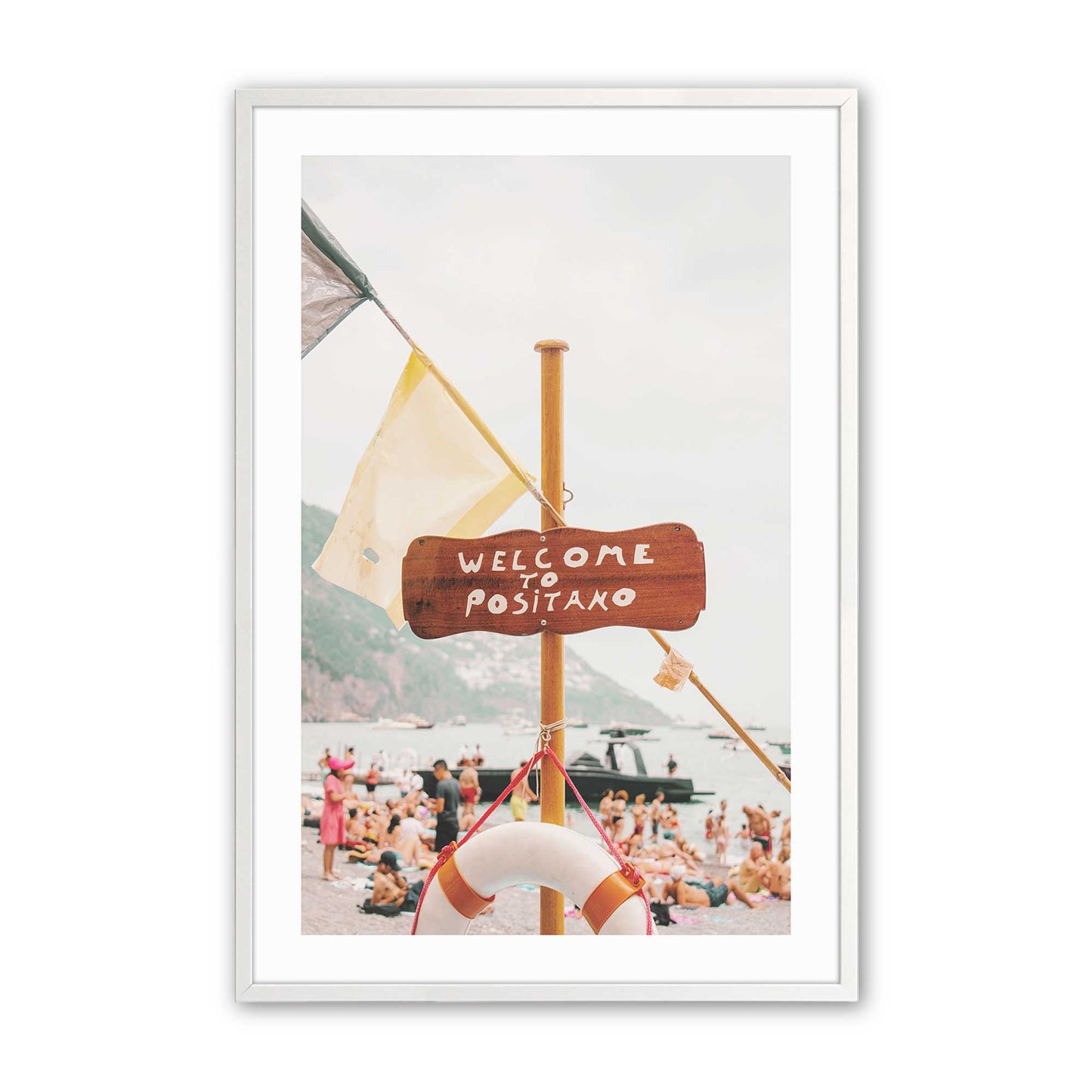 [Color:Opaque White], Picture of art in a Opaque White frame