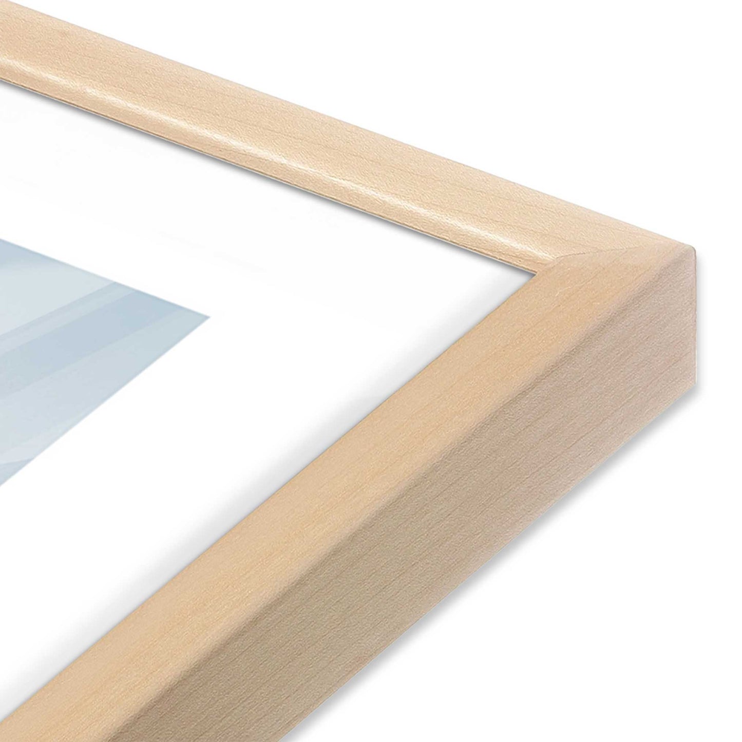 [Color:Raw Maple], Picture of art in a Raw Maple frame at an angle