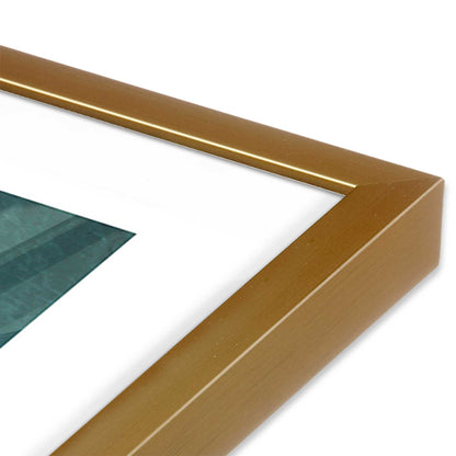 [Color:Polished Gold], Picture of art in a Polished Gold frame at an angle