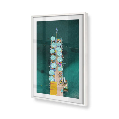 [Color:Opaque White], Picture of art in a Opaque White frame of the corner