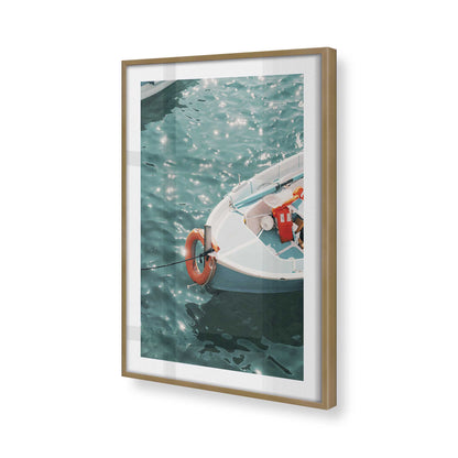 [Color:Brushed Gold], Picture of art in a Brushed Gold frame of the corner