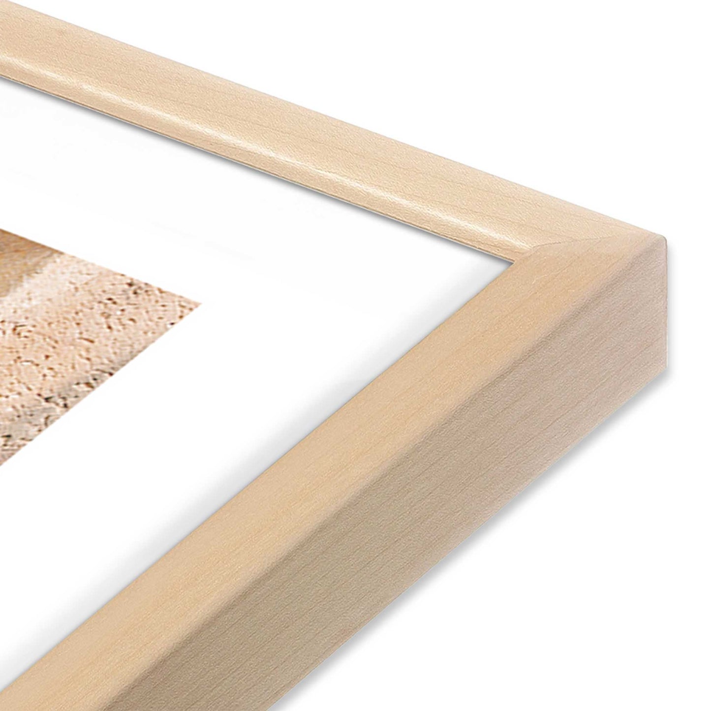 [Color:Raw Maple], Picture of art in a Raw Maple frame at an angle
