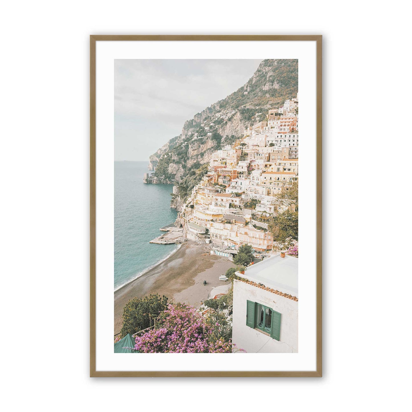 [Color:Brushed Gold], Picture of art in a Brushed Gold frame