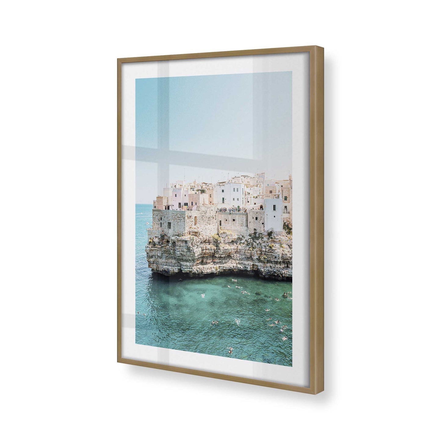 [Color:Brushed Gold], Picture of art in a Brushed Gold frame of the corner
