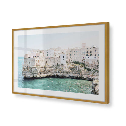 [Color:Polished Gold], Picture of art in a Polished Gold frame of the corner