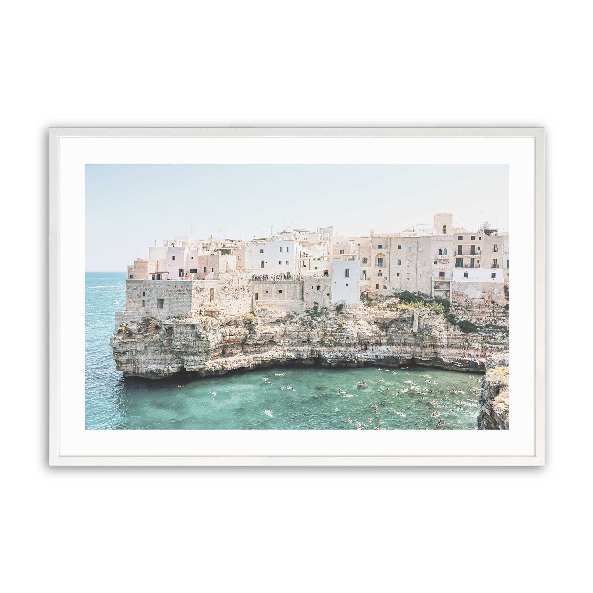 [Color:Opaque White], Picture of art in a Opaque White frame