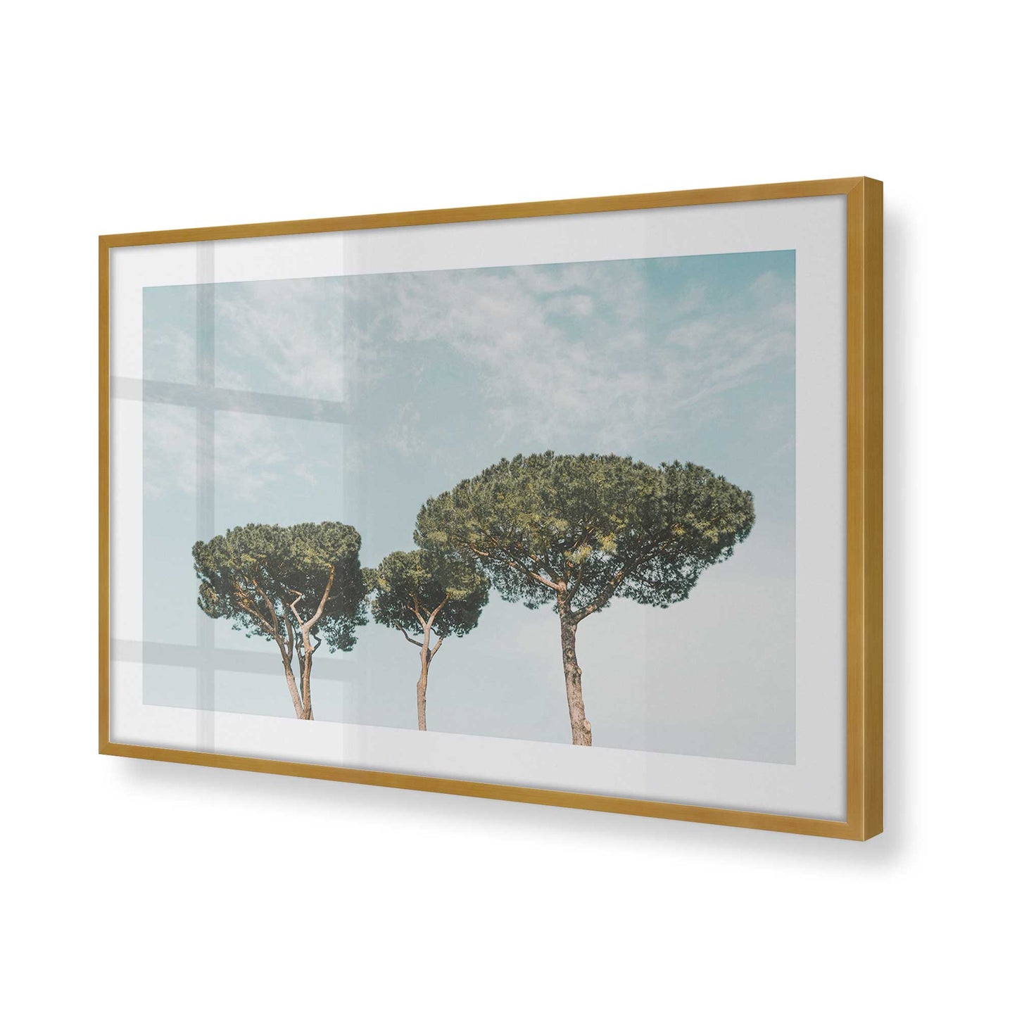 [Color:Polished Gold], Picture of art in a Polished Gold frame of the corner