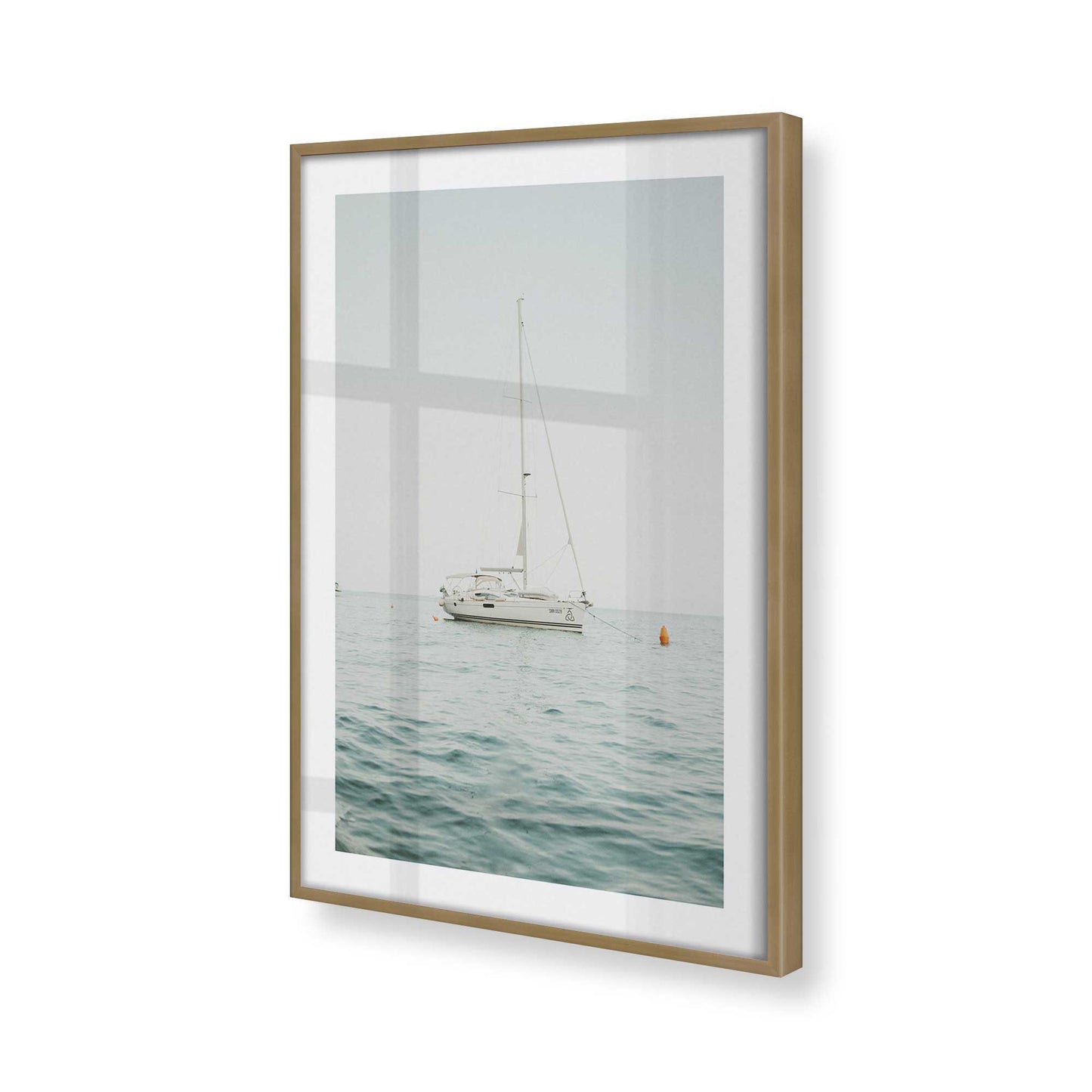 [Color:Brushed Gold], Picture of art in a Brushed Gold frame of the corner