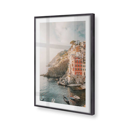 [Color:Weathered Zinc], Picture of art in a Weathered Zinc frame of the corner