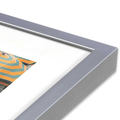 [Color:Polished Chrome], Picture of art in a Polished Chrome frame at an angle