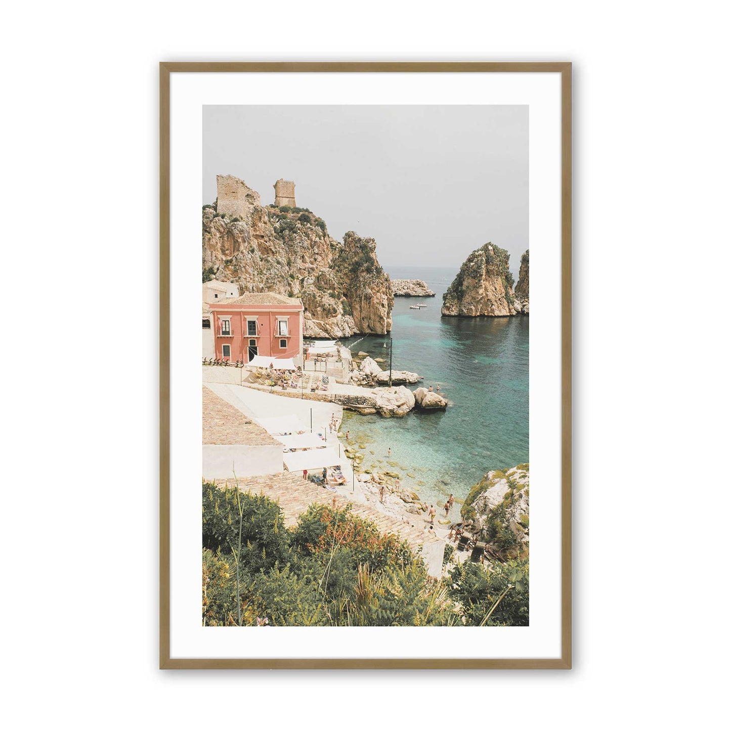 [Color:Brushed Gold], Picture of art in a Brushed Gold frame