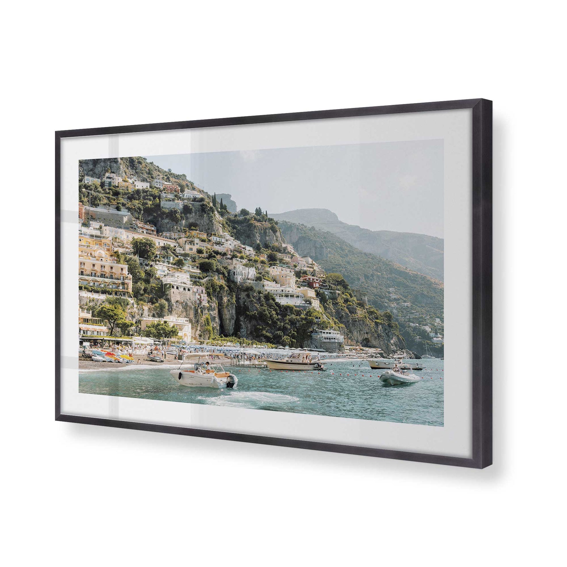 [Color:Weathered Zinc], Picture of art in a Weathered Zinc frame of the corner