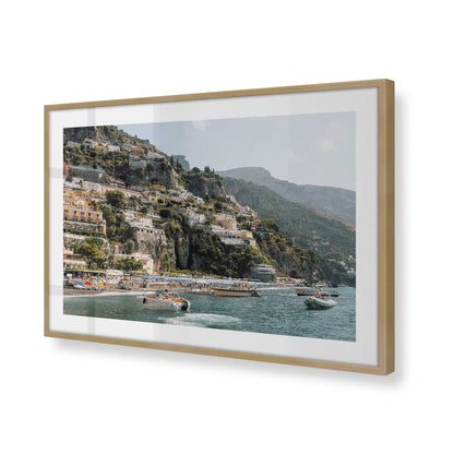 [Color:Brushed Gold], Picture of art in a Brushed Gold frame of the corner