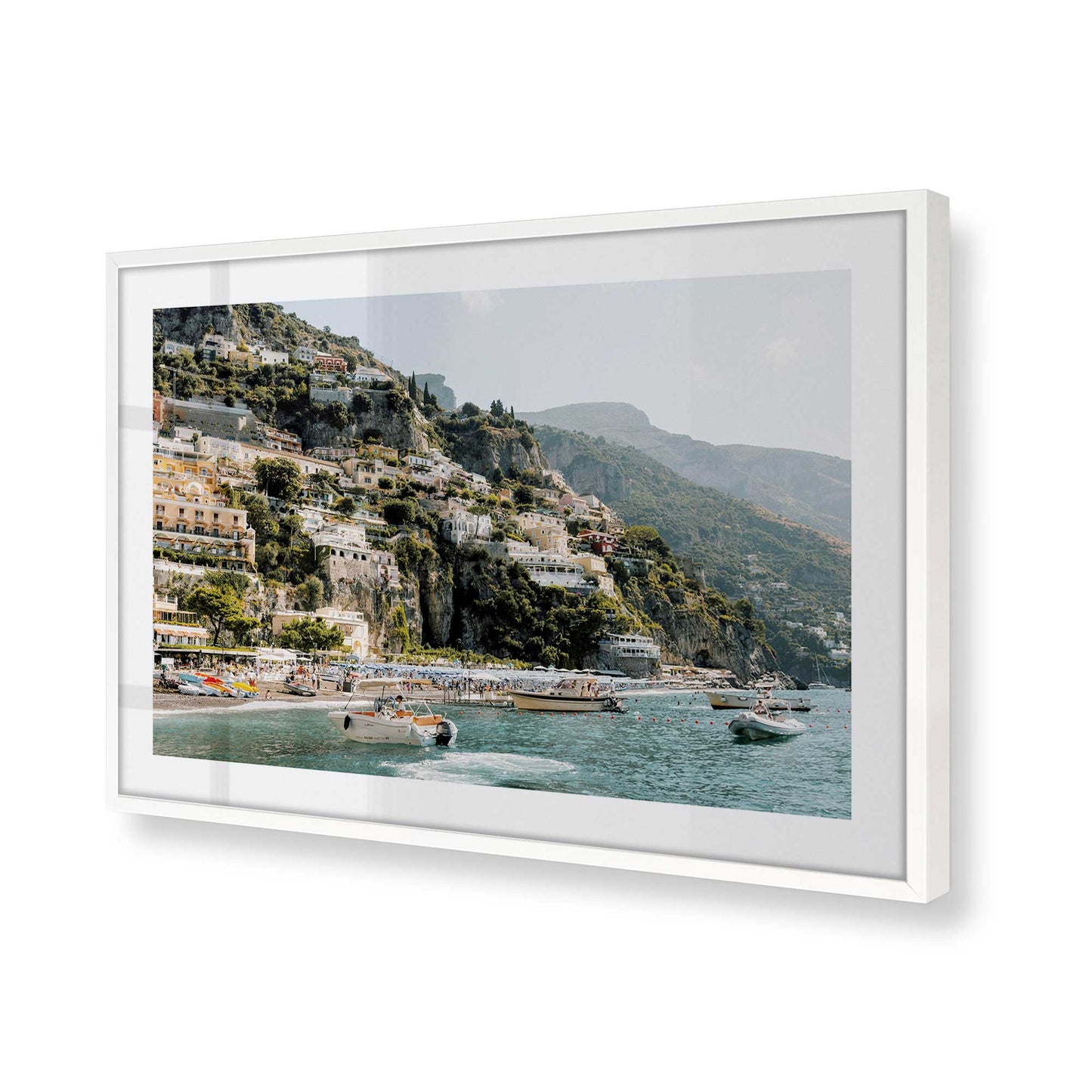 [Color:Opaque White], Picture of art in a Opaque White frame of the corner