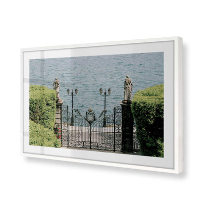 [Color:Opaque White], Picture of art in a Opaque White frame of the corner