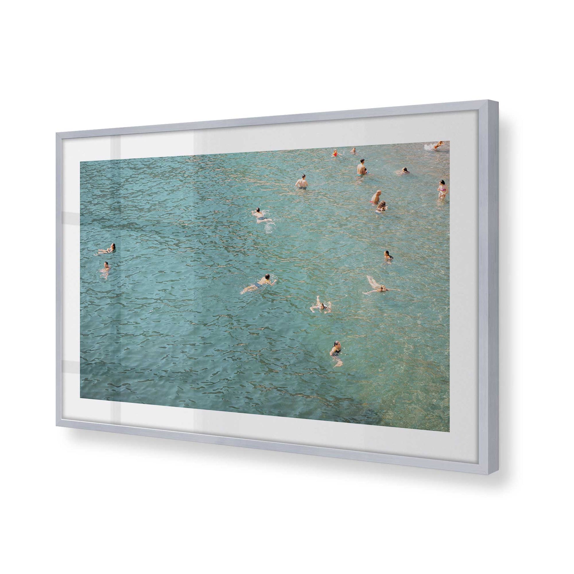 [Color:Polished Chrome], Picture of art in a Polished Chrome frame of the corner