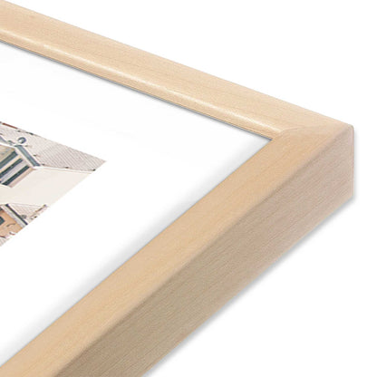 [Color:Raw Maple], Picture of art in a Raw Maple frame at an angle