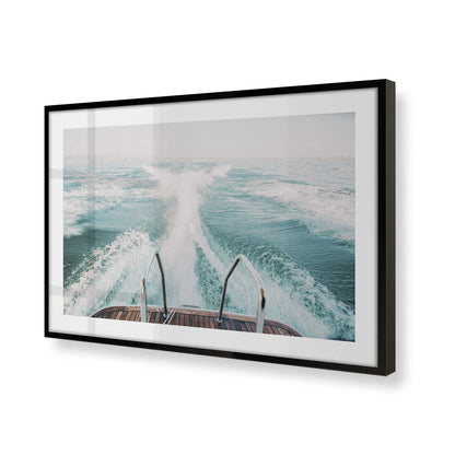 [Color:Satin Black], Picture of art in a Satin Black frame of the corner