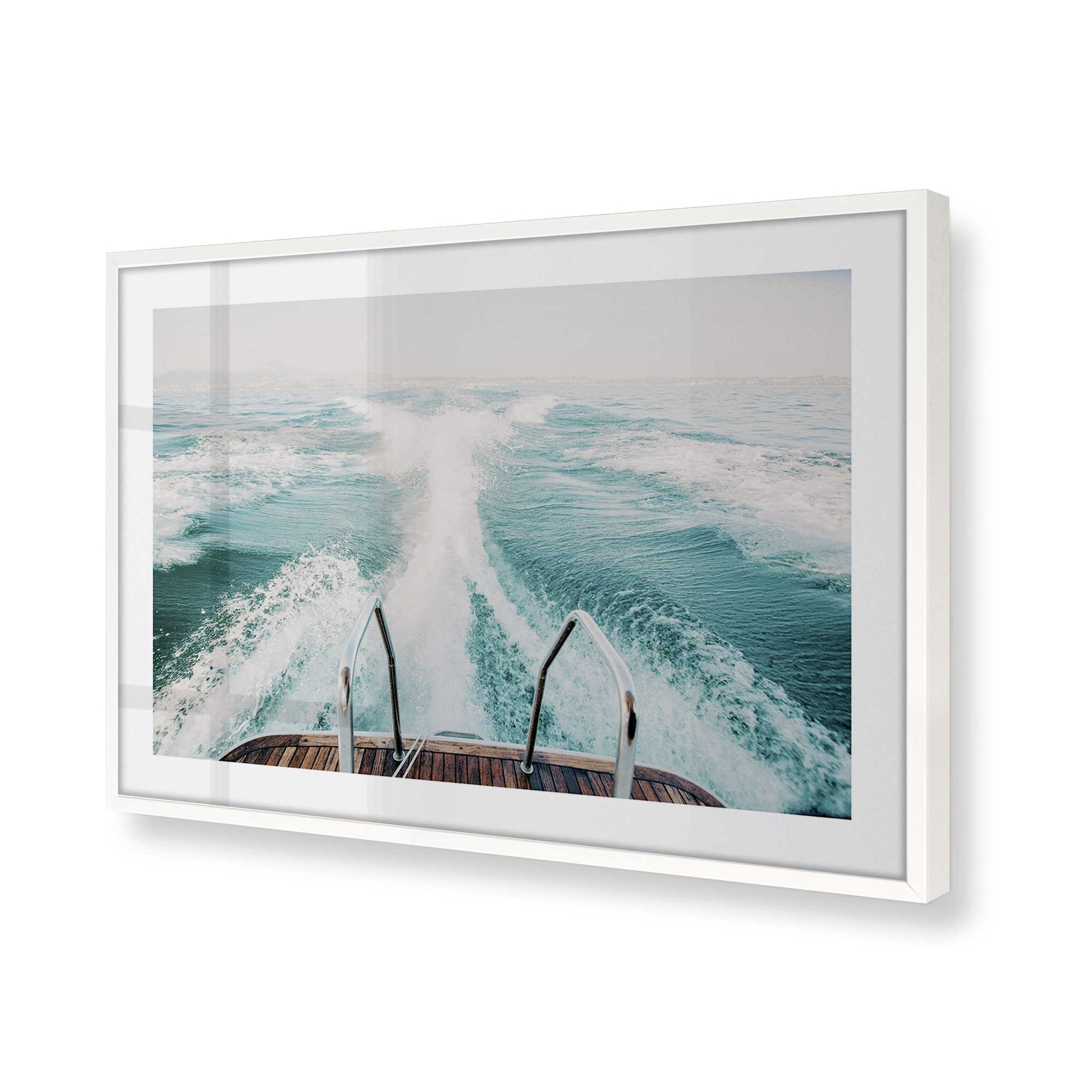 [Color:Opaque White], Picture of art in a Opaque White frame of the corner