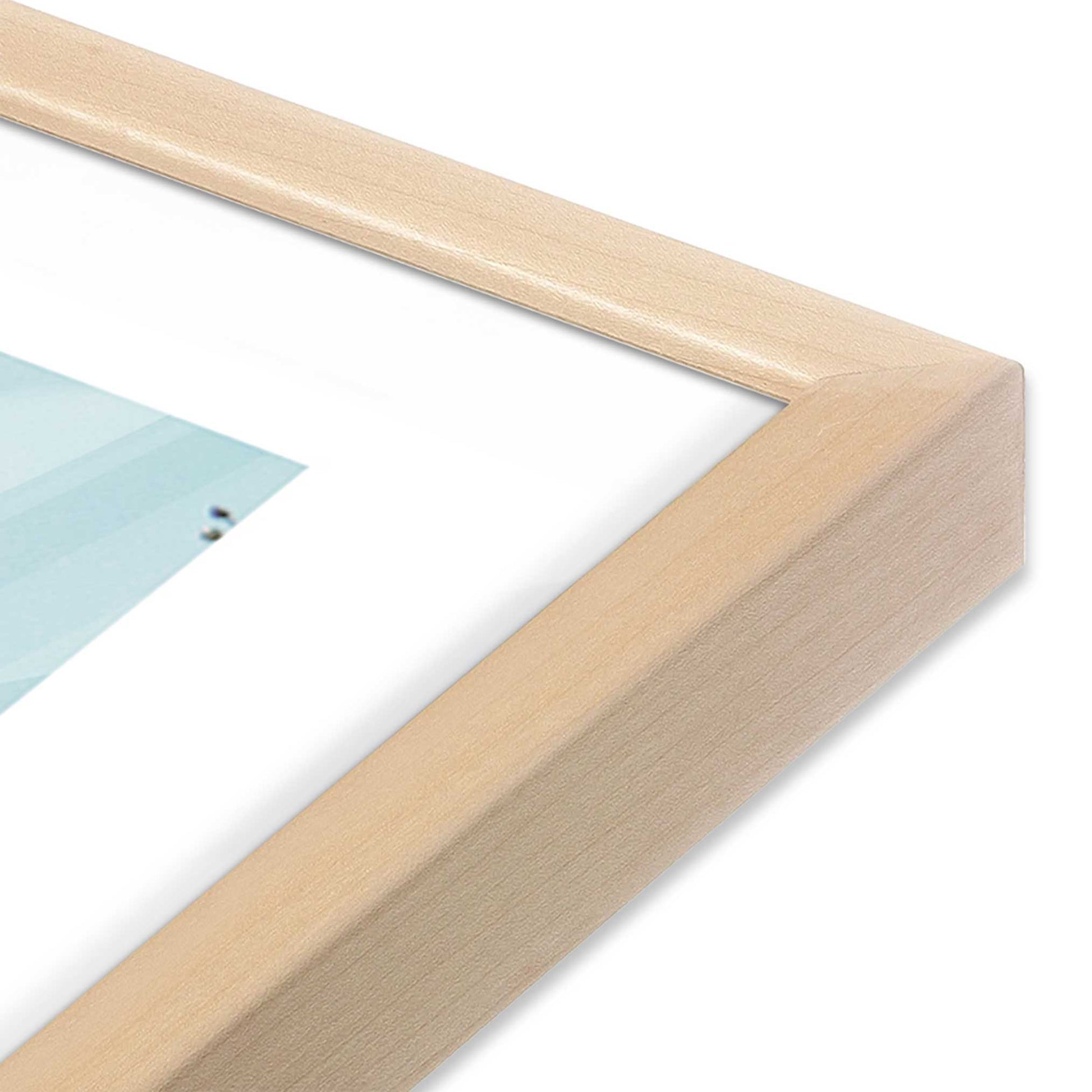 [Color:Raw Maple], Picture of art in a Raw Maple frame at an angle