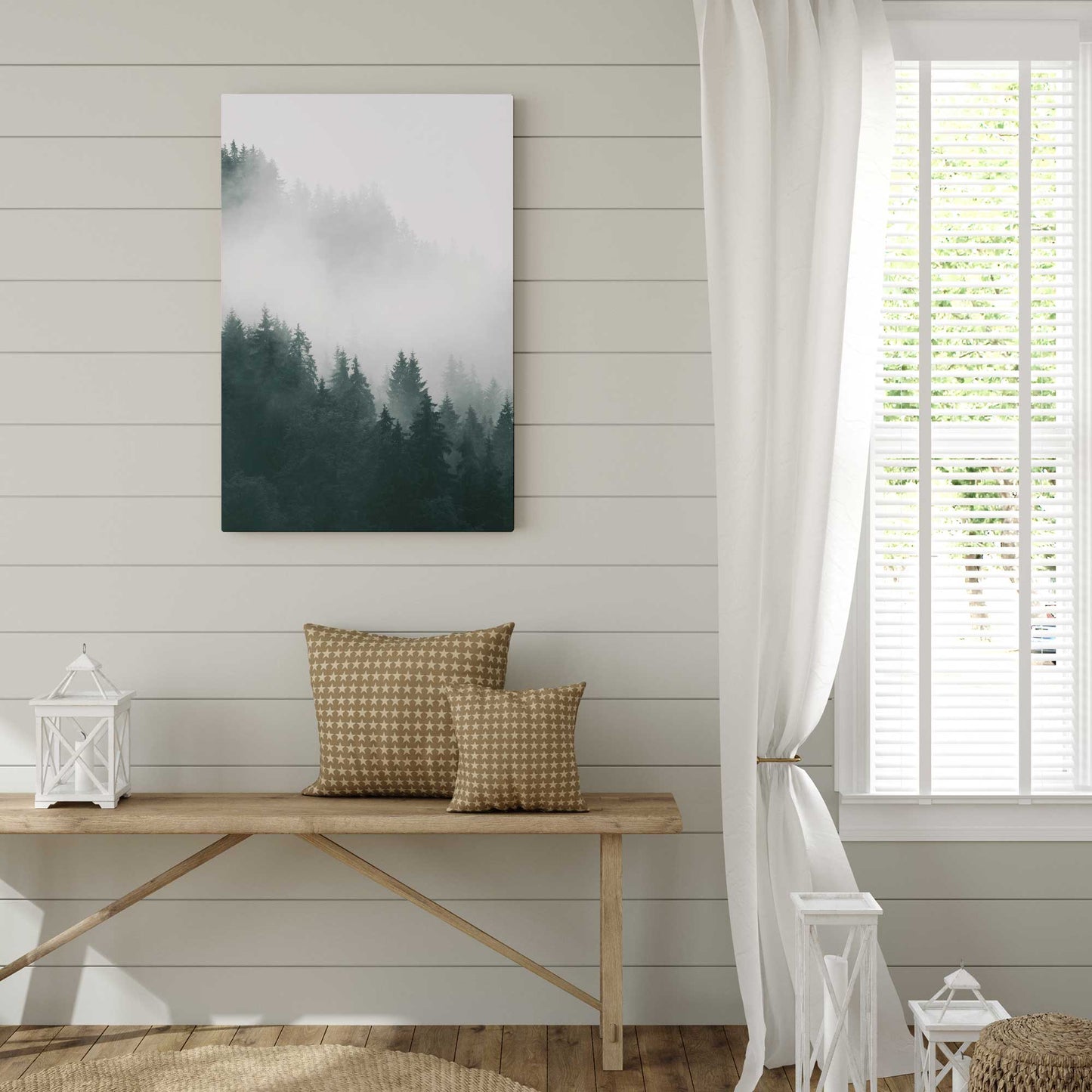 Foggy Forest Morning I Canvas Print