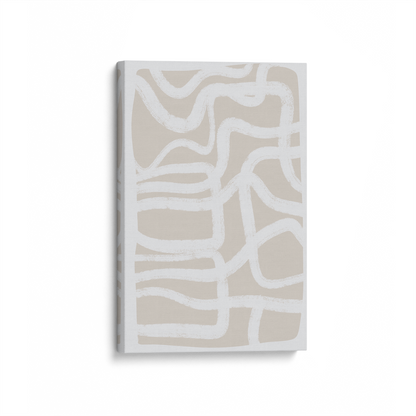 Wavy Connections Canvas Print, Set of 2